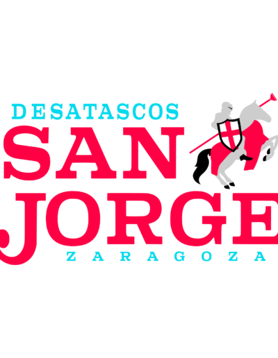Diseño del logotipo y página web de Desatascos San Jorge en Zaragoza de LCS Audiovisual, servicios de Diseño Gráfico y Web LCS Audiovisual